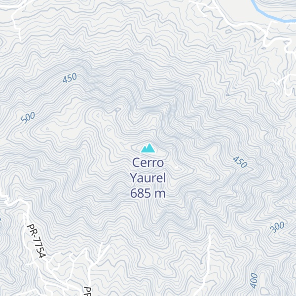Map of Cerro Yaurel