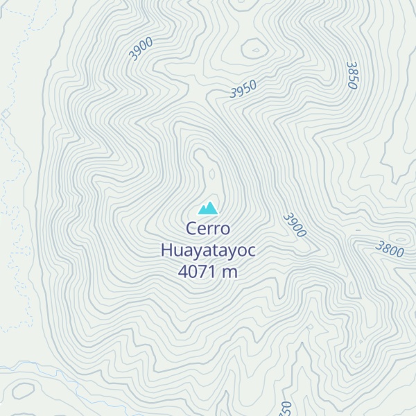 Map of Cerro Huayatayoc