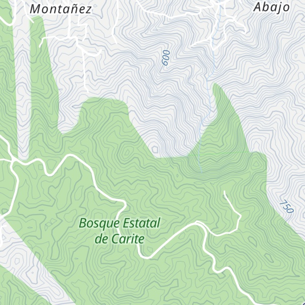 Map of Cerro Lucero