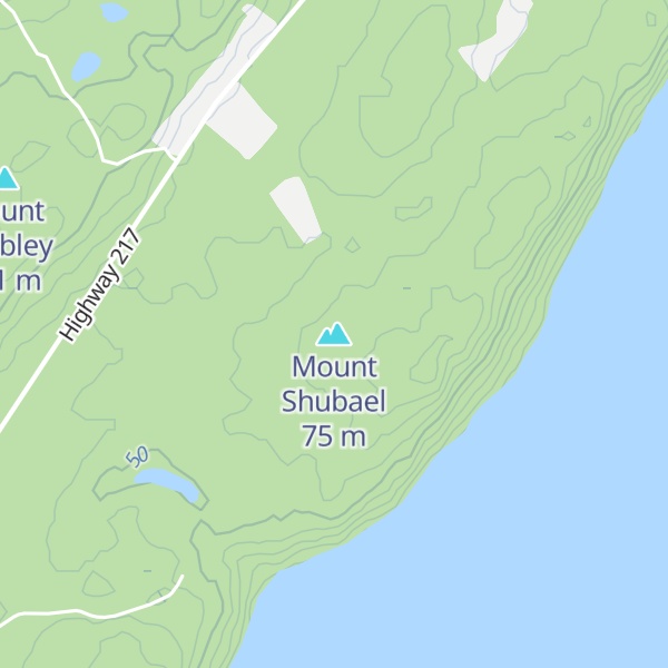 Map of Mount Shubael