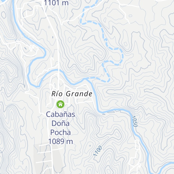 Map of Cabaña La Pluma Verde