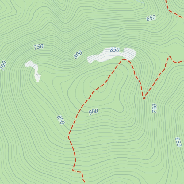 Map of Mont Blanche-Lamontagne