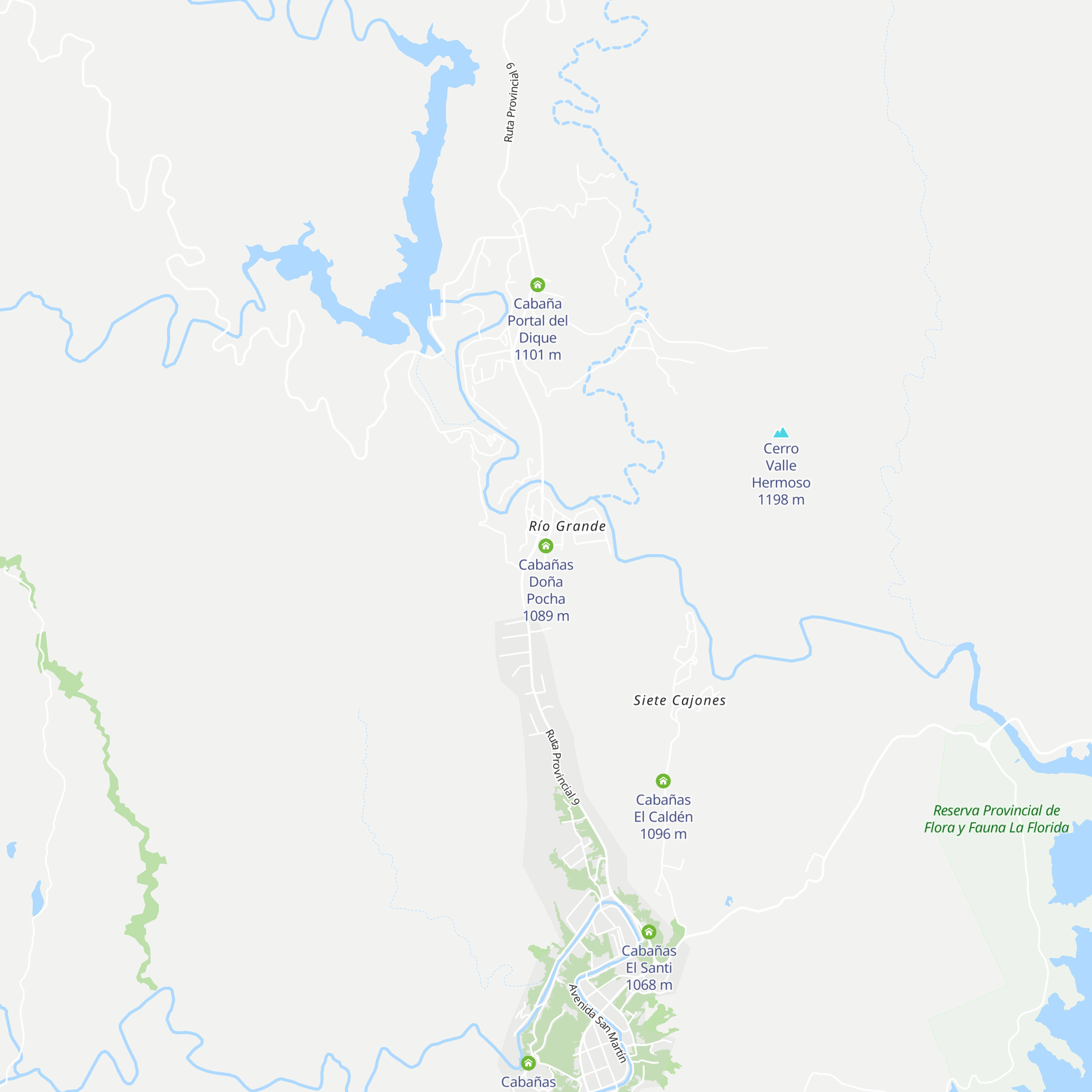 Cabañas Doña Pocha map