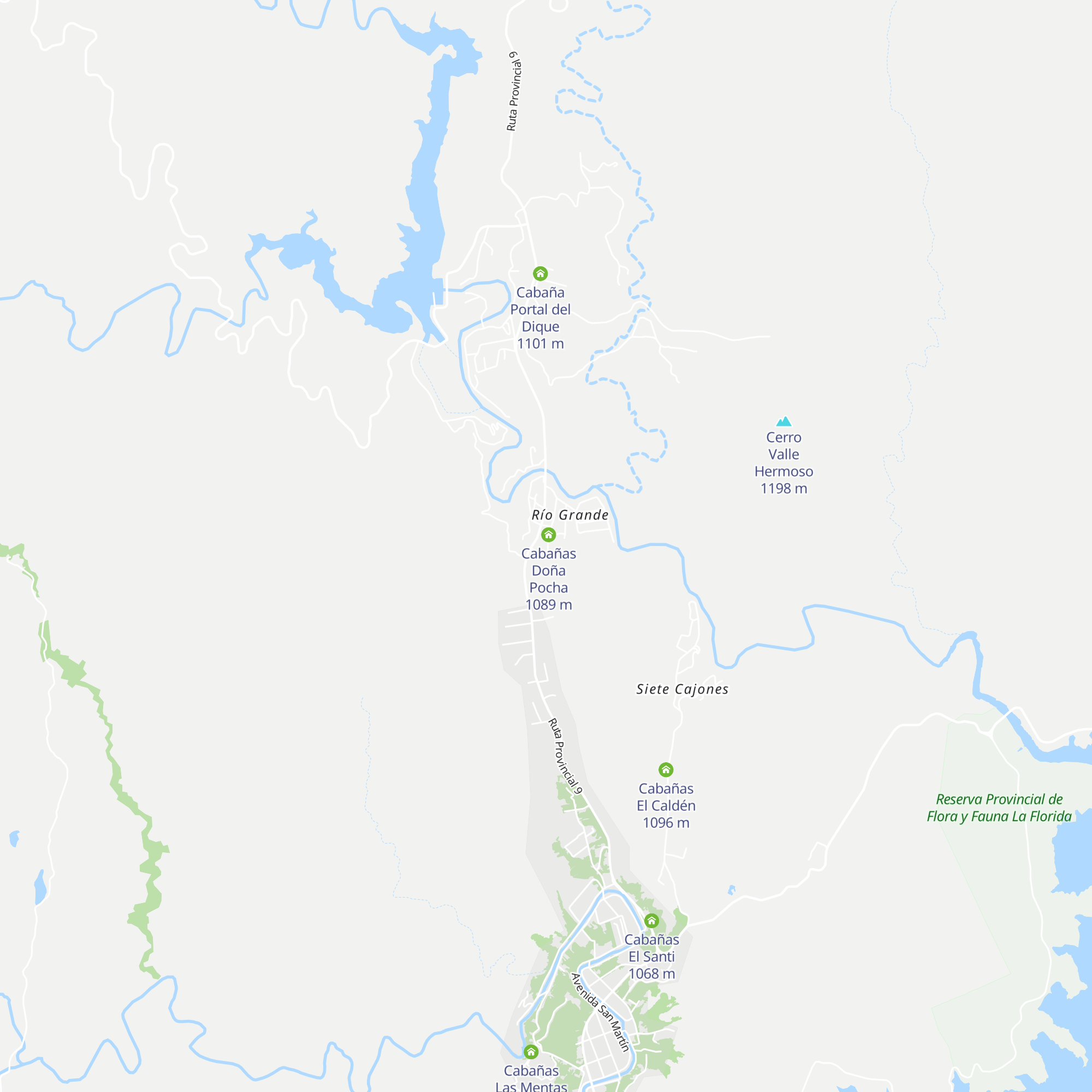Cabañas El Remanso Del Pato map
