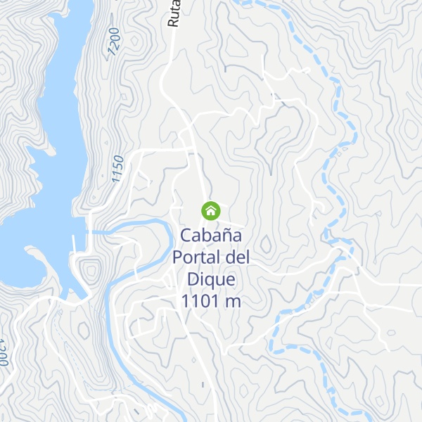 Map of Cabaña Portal del Dique