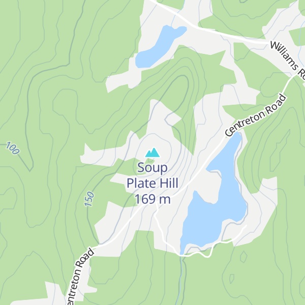 Map of Soup Plate Hill