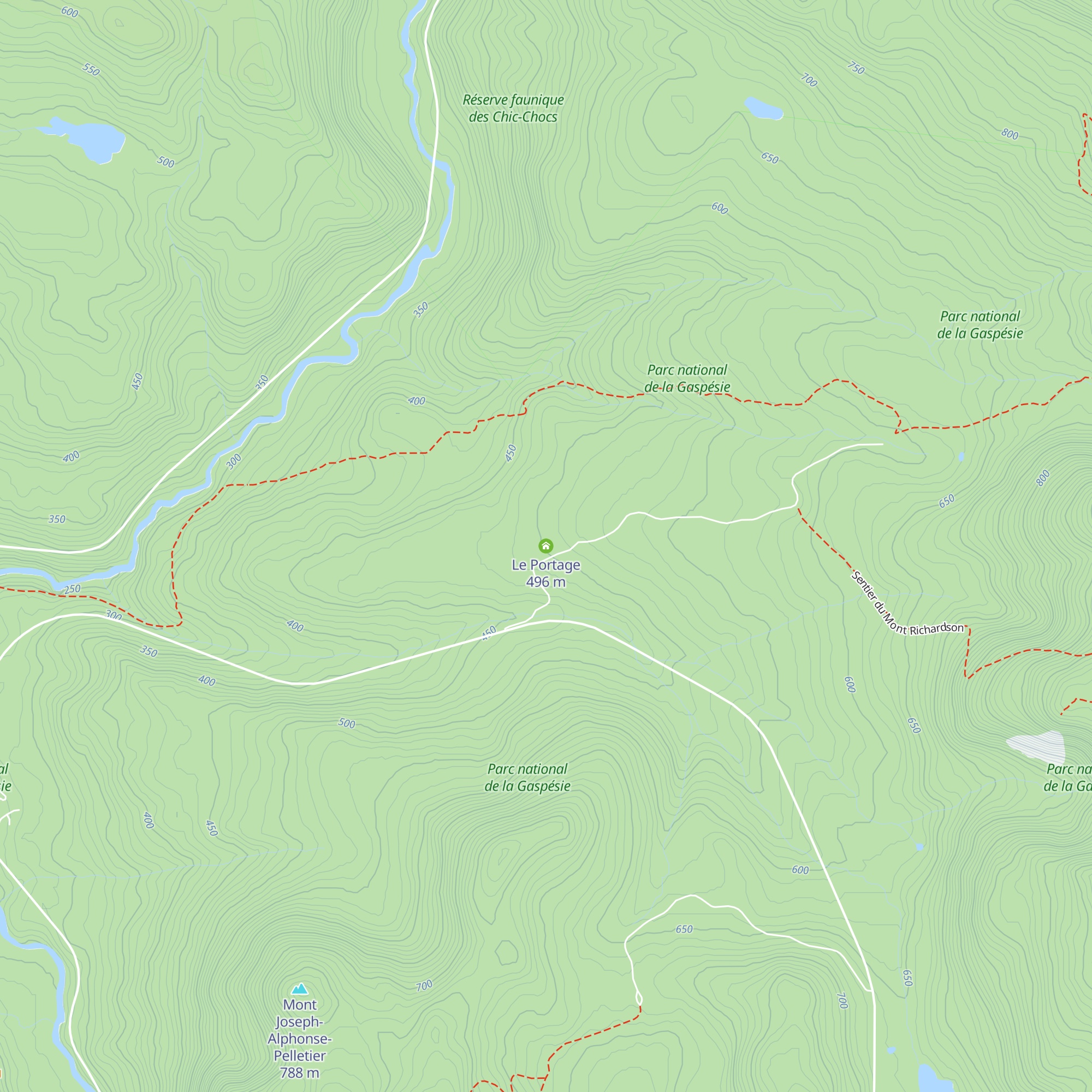 Le Portage map