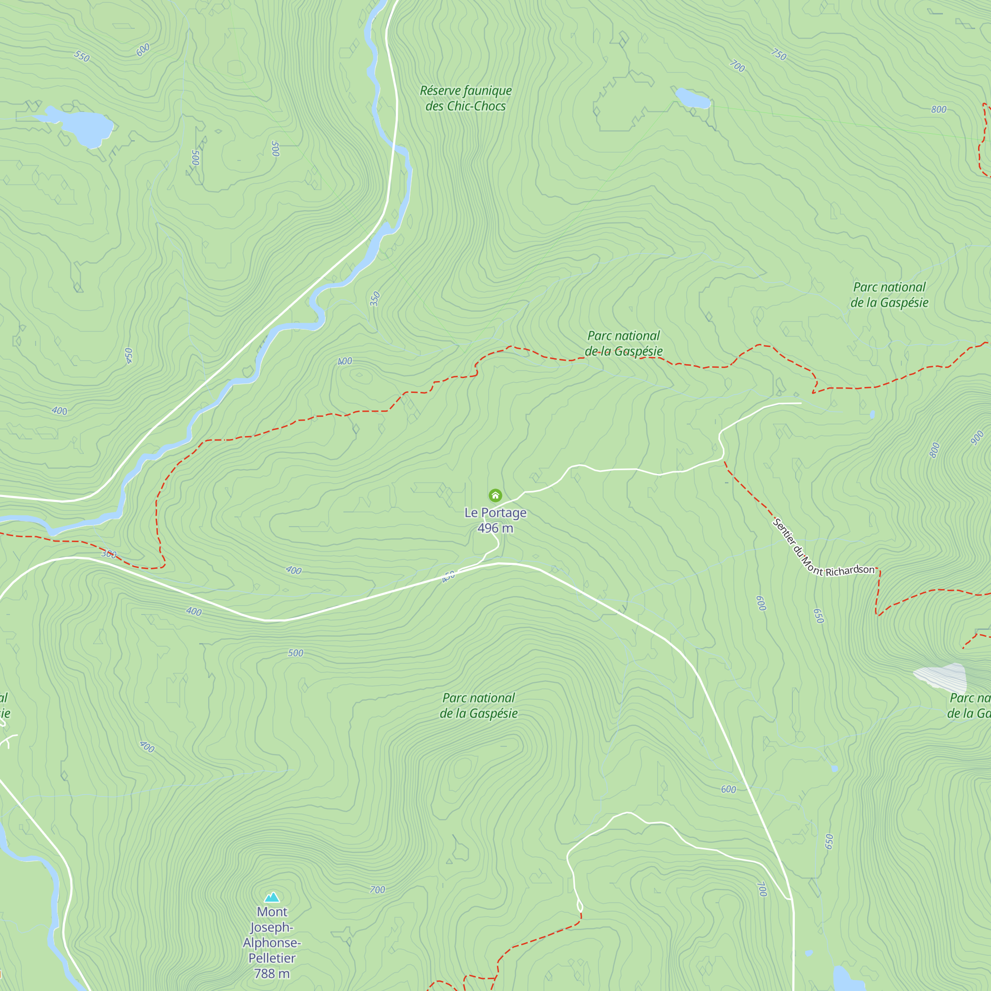 Le Portage map
