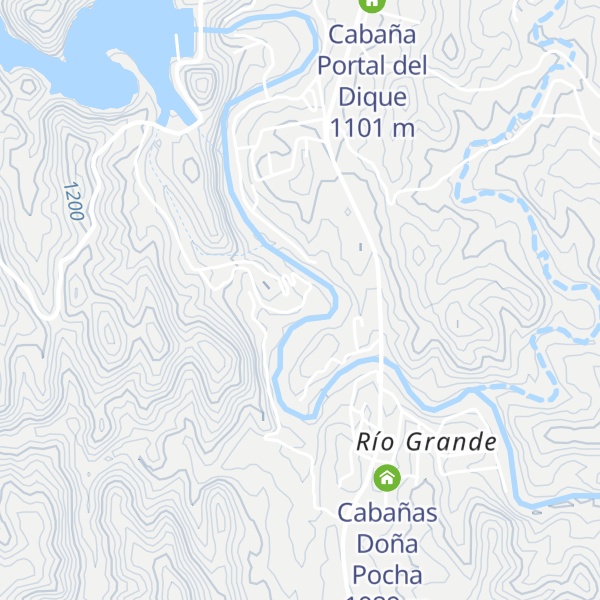 Map of Cabañas Maria Reina De La paz