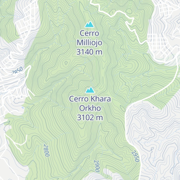 Map of Cerro Khara Orkho
