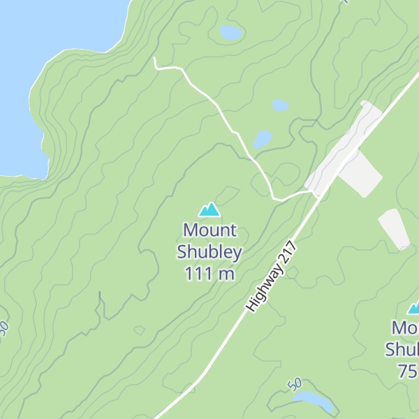 Map of Mount Shubley