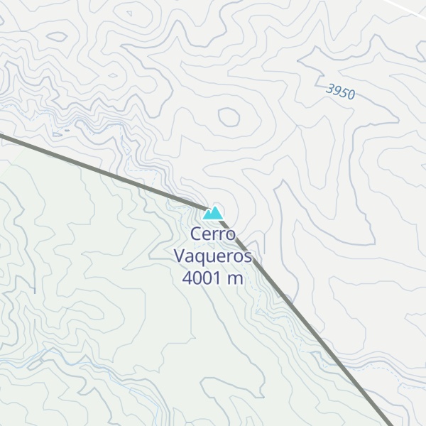 Map of Cerro Vaqueros