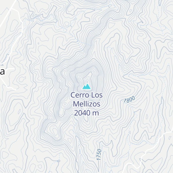 Map of Cerro Los Mellizos