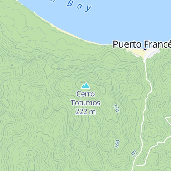 Map of Cerro Totumos