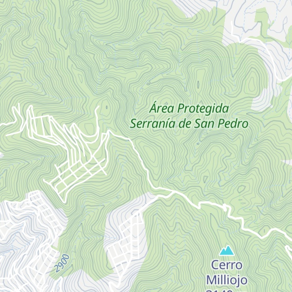 Map of Cerro Mojon Okha