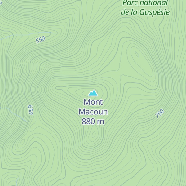 Map of Mont Macoun