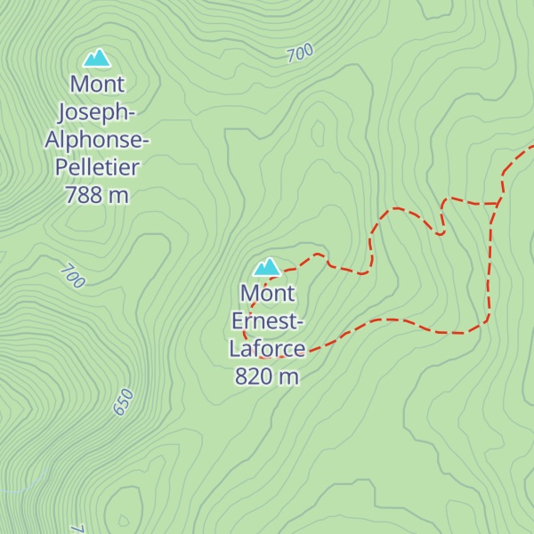 Map of Mont Ernest-Laforce