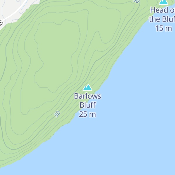 Map of Barlows Bluff