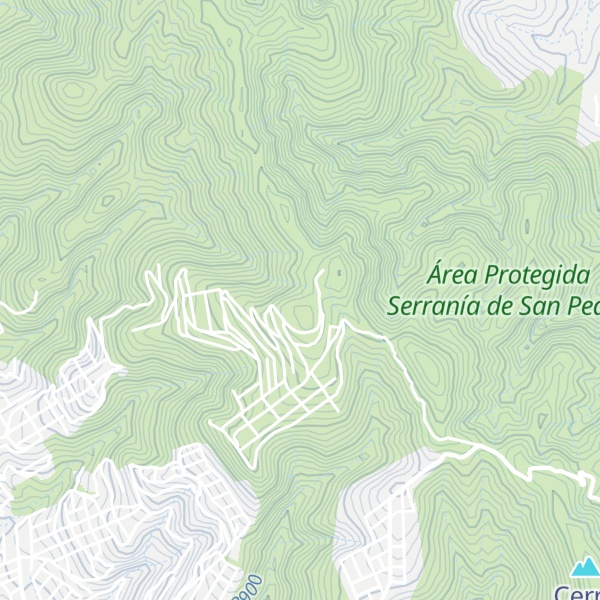 Map of Cerro Lagunillas
