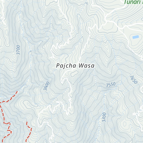 Map of Cerro Potrera