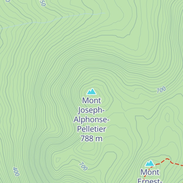 Map of Mont Joseph-Alphonse-Pelletier