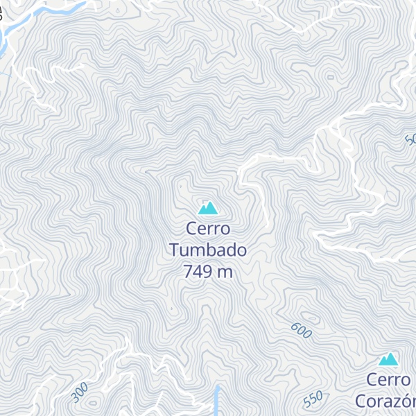 Map of Cerro Tumbado
