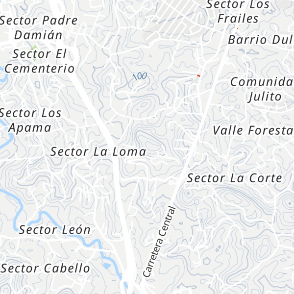 Map of Cerro Magueyes