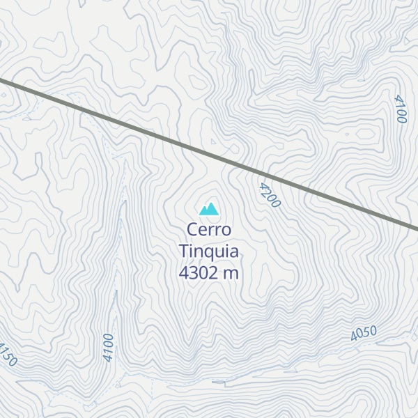 Map of Cerro Tinquia
