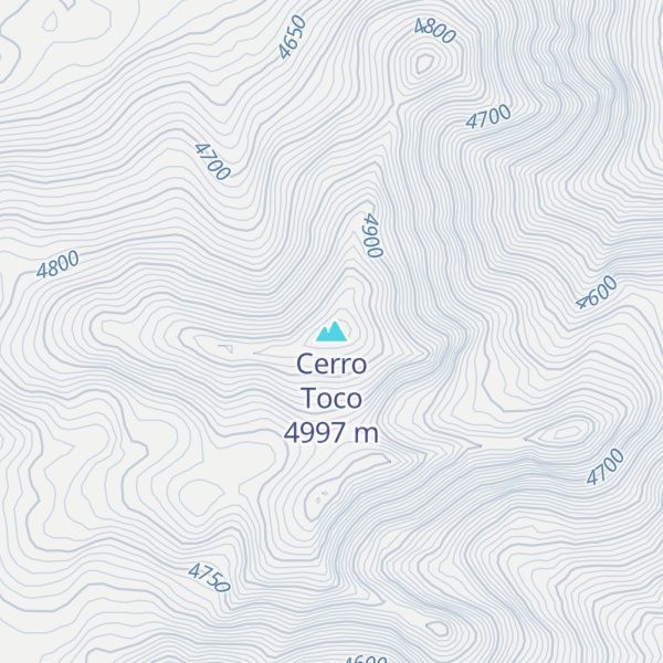 Map of Cerro Toco