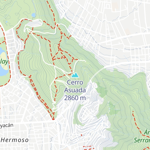 Map of Cerro Asuada