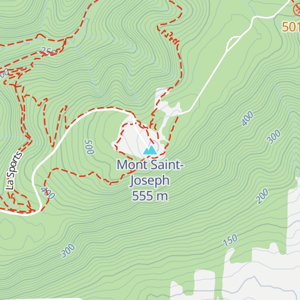 Map of Mont Saint-Joseph