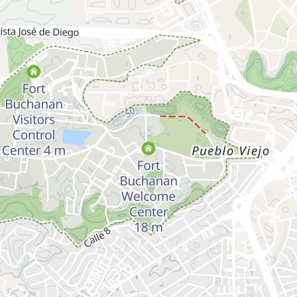 Map of Fort Buchanan Welcome Center