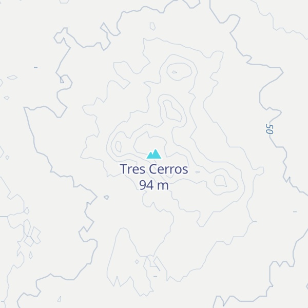 Map of Tres Cerros