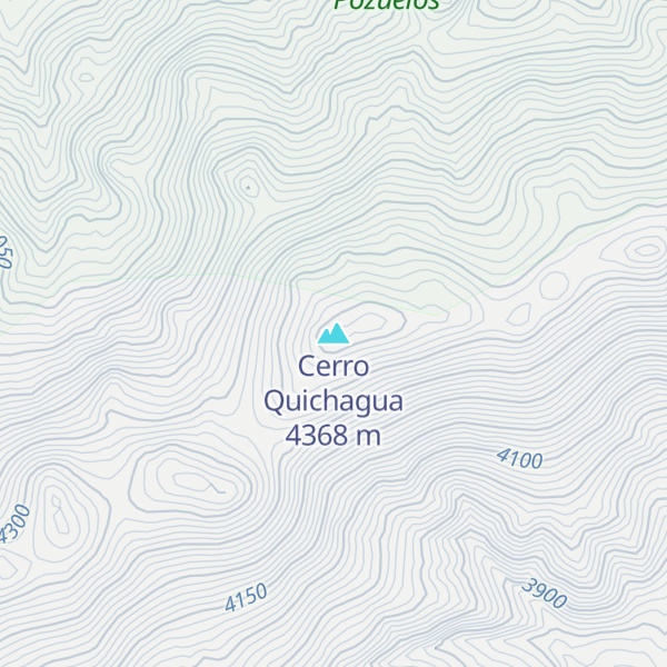 Map of Cerro Quichagua
