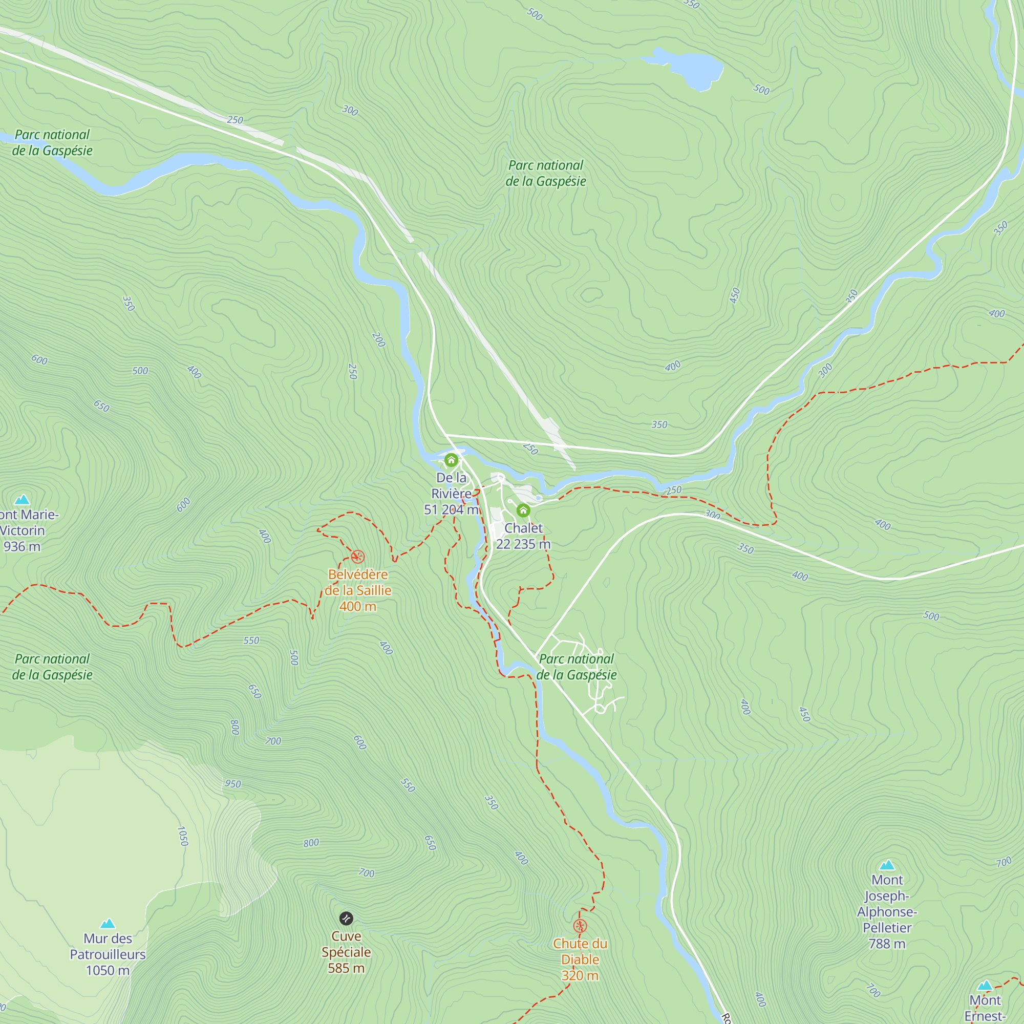 Le Piolet map