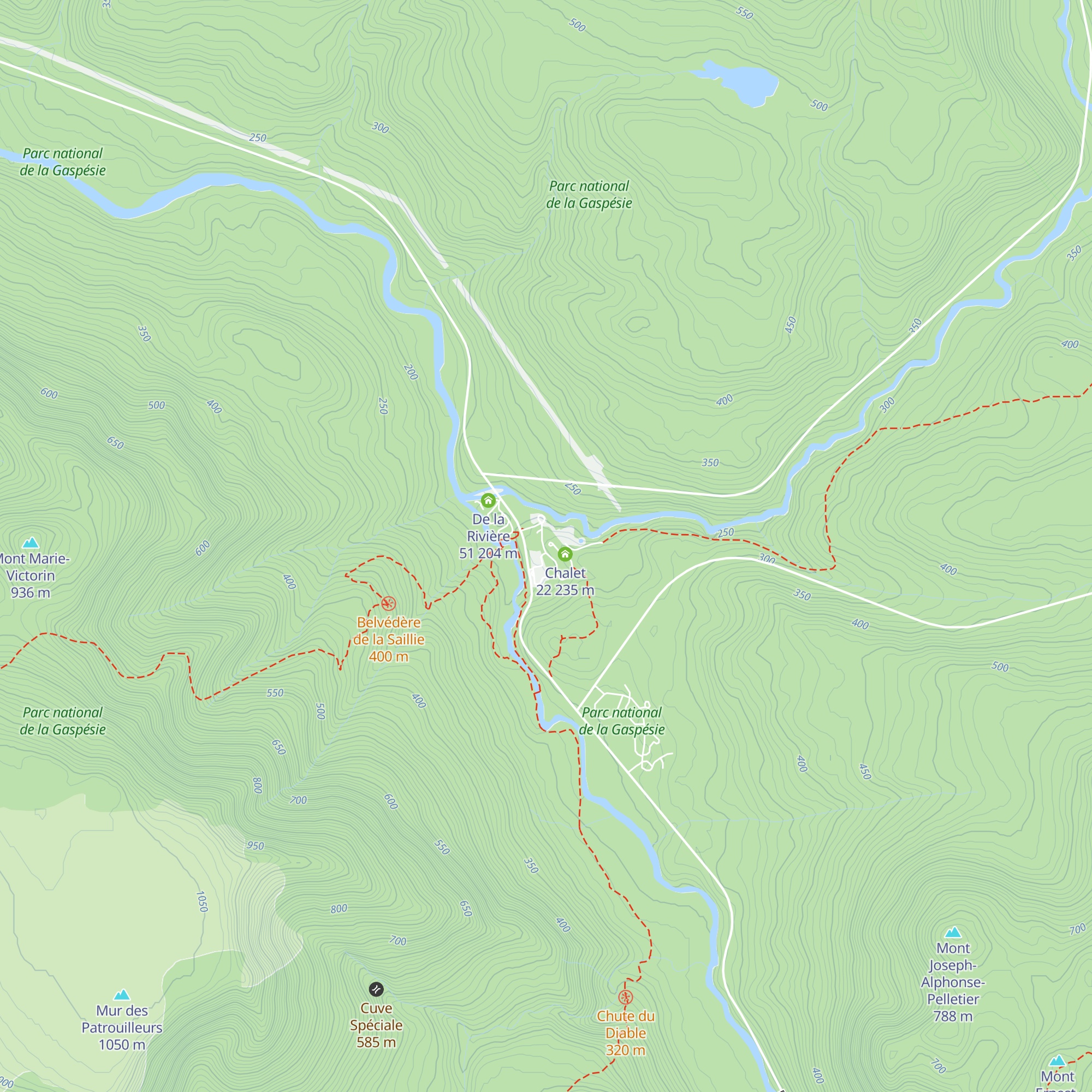 Le Promontoire map