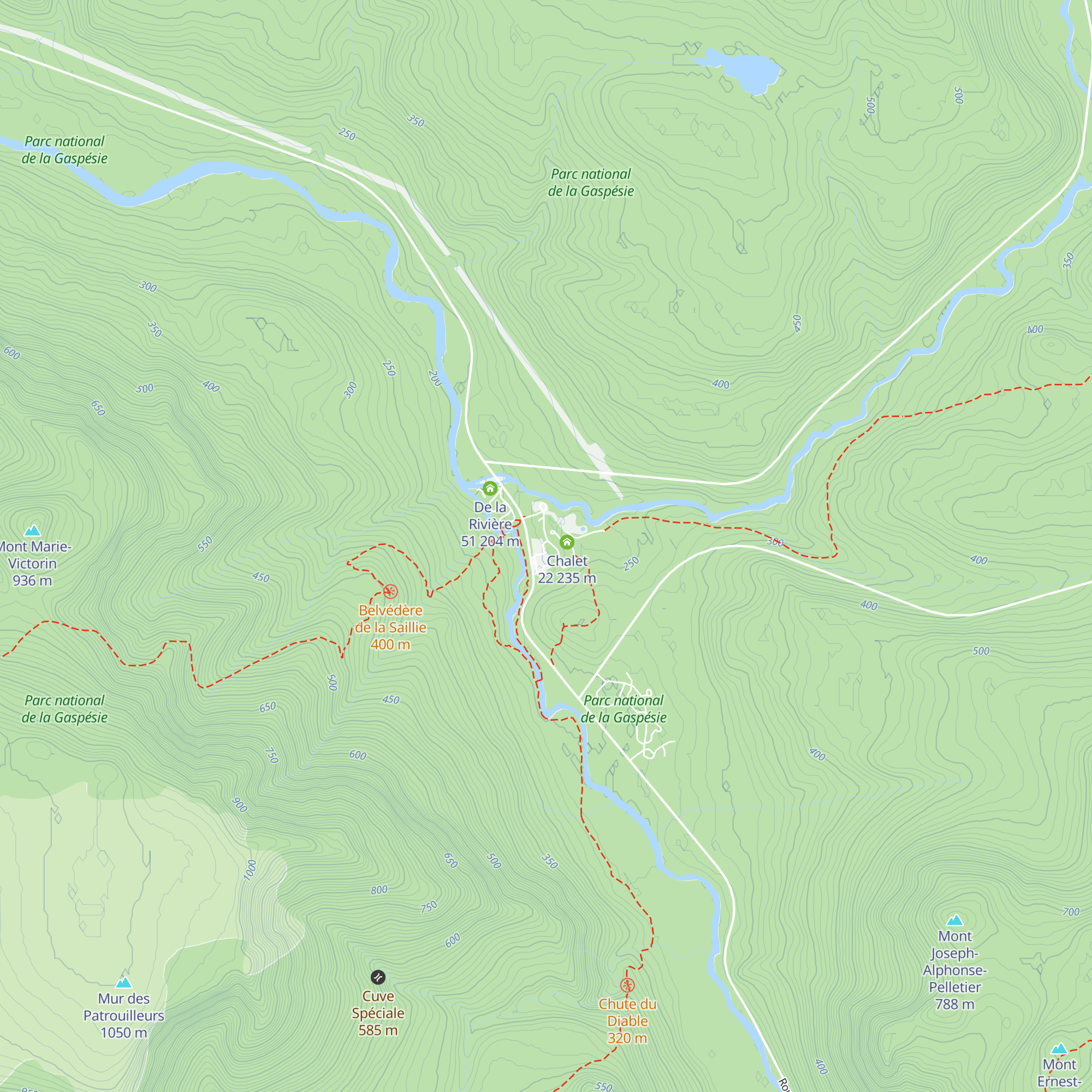 Les Vallons map