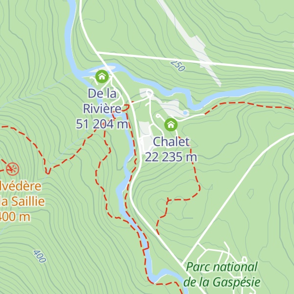 Map of Gîte du Mont-Albert