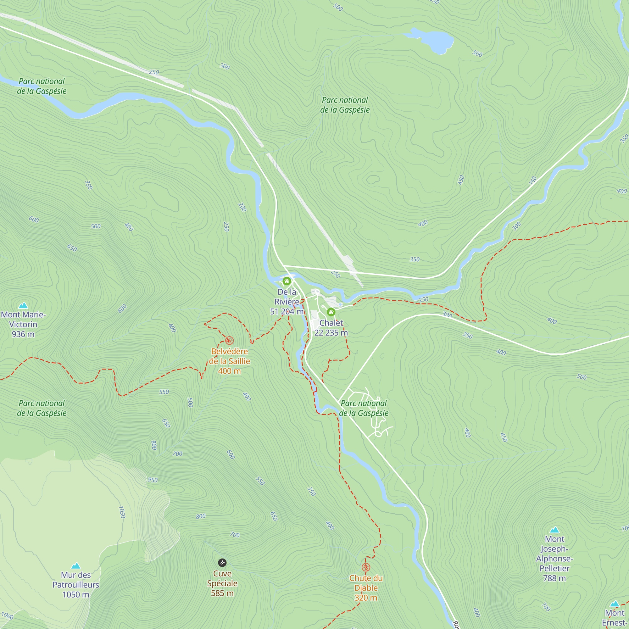 Les Cimes map