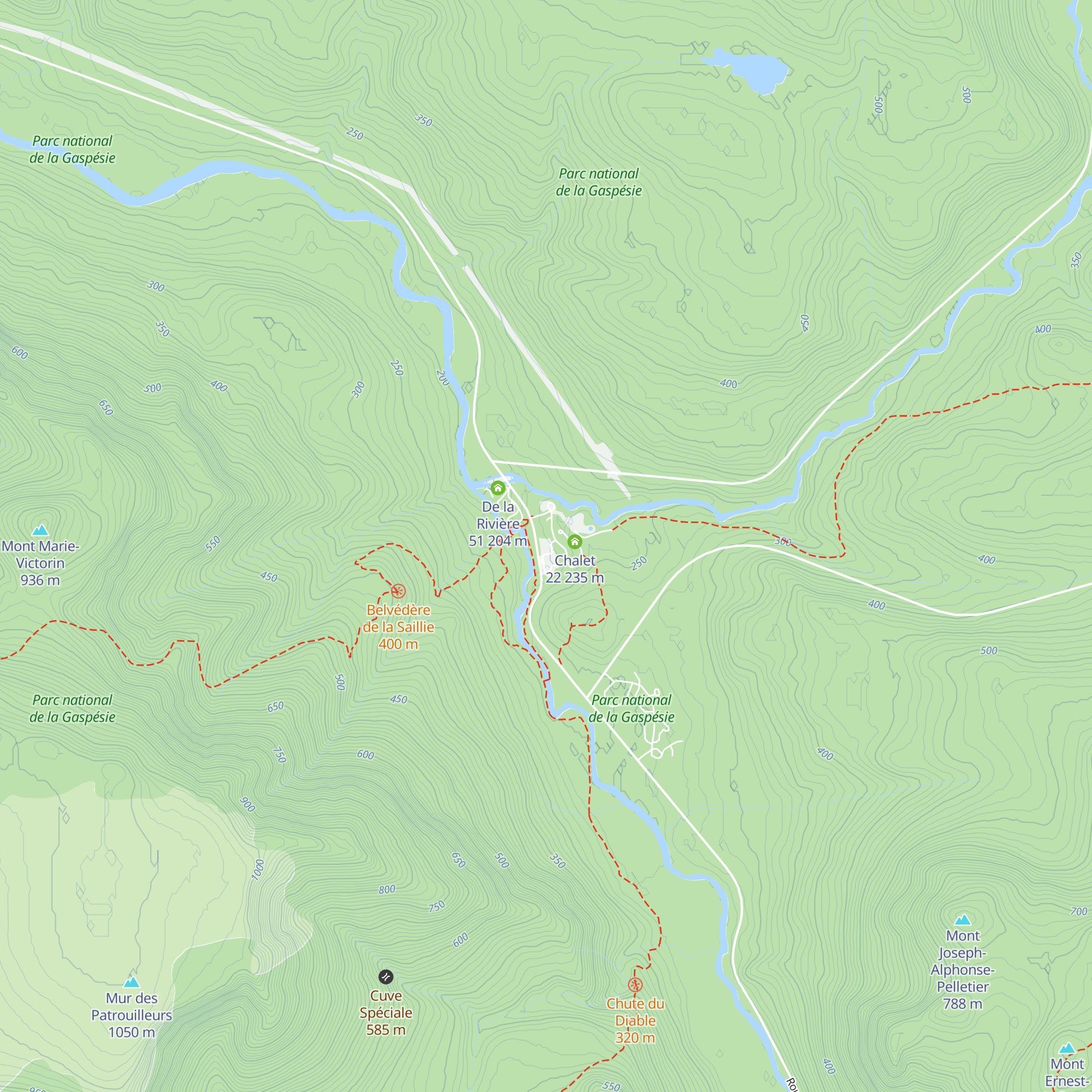 Les Cimes map