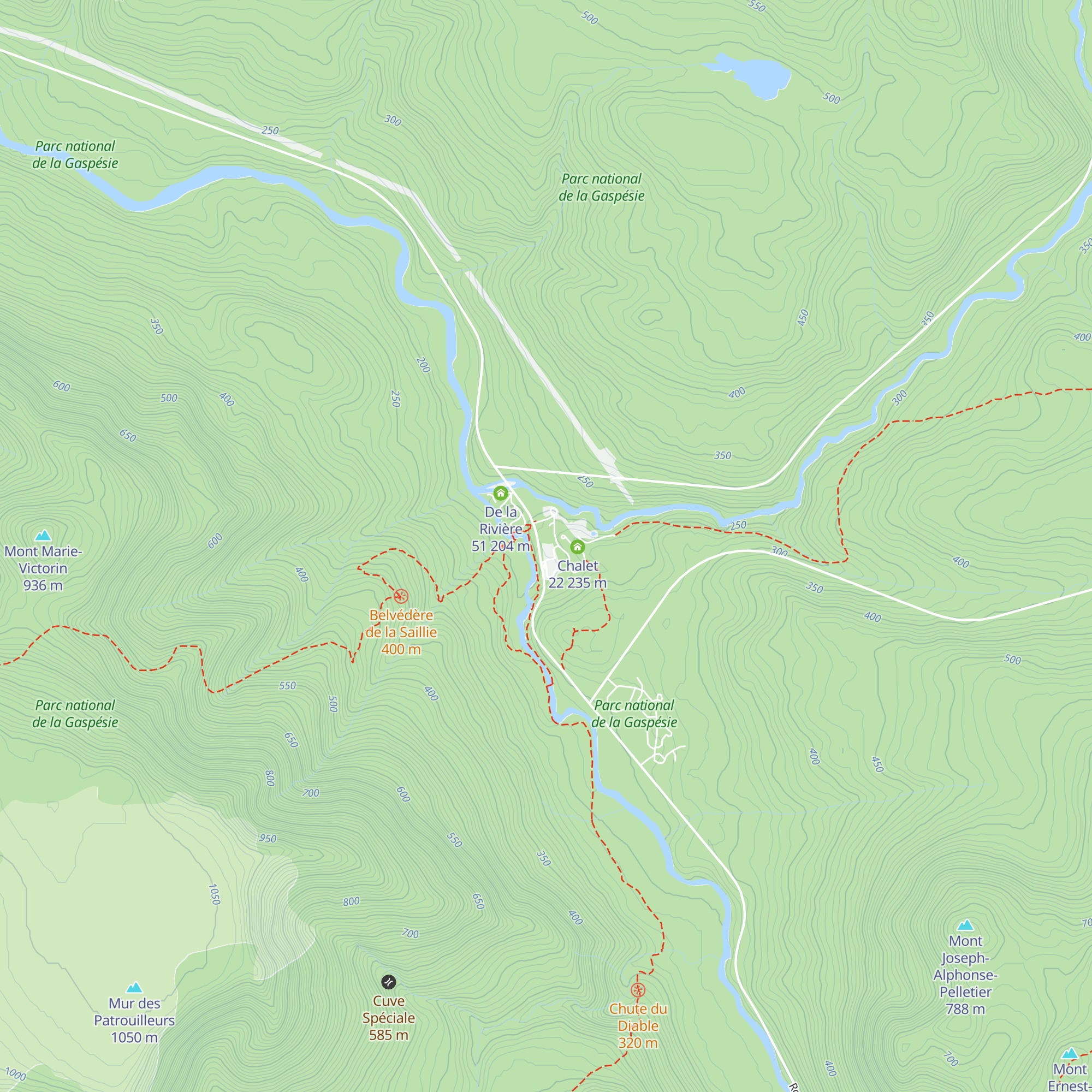 La Paroi map