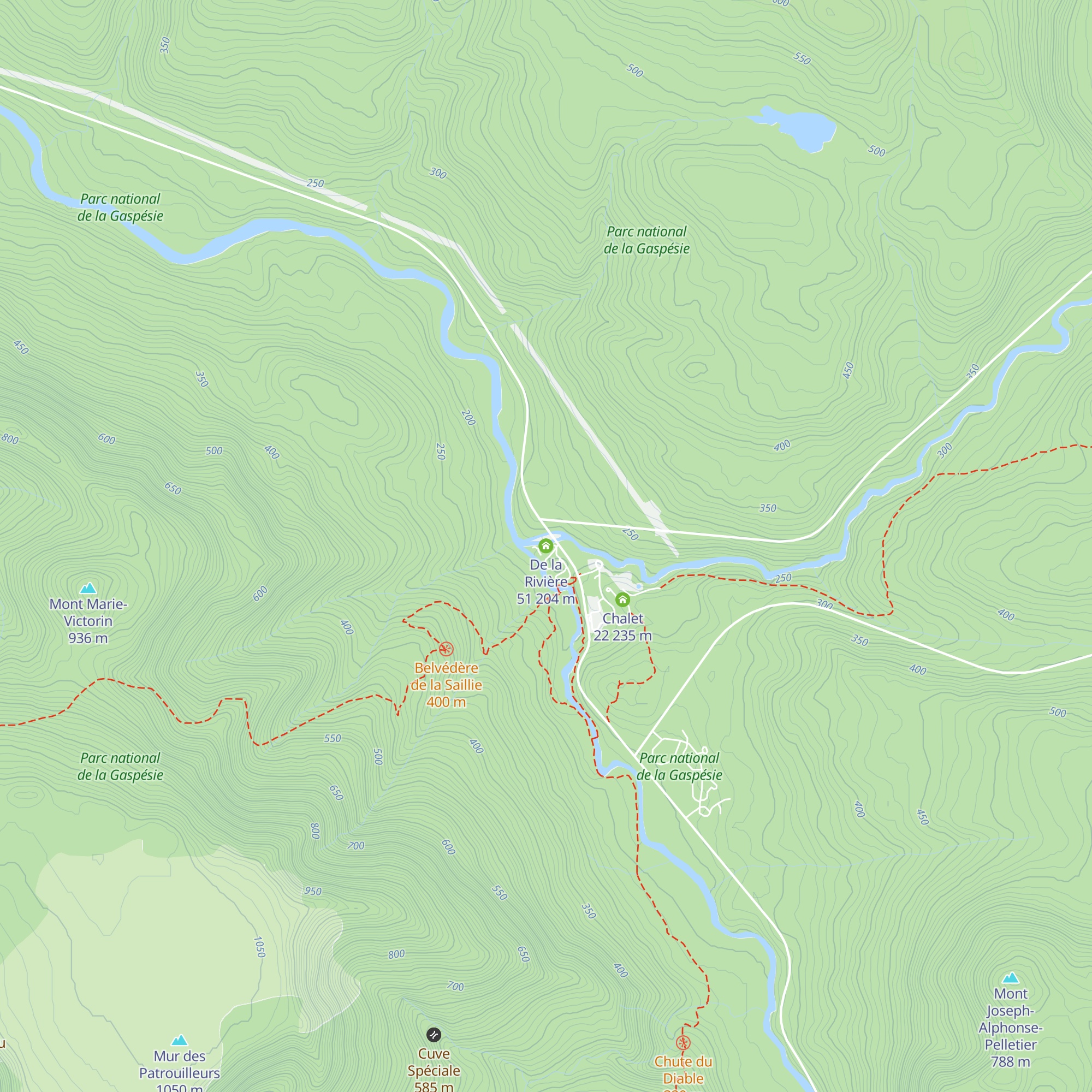 De la Rivière 51 map