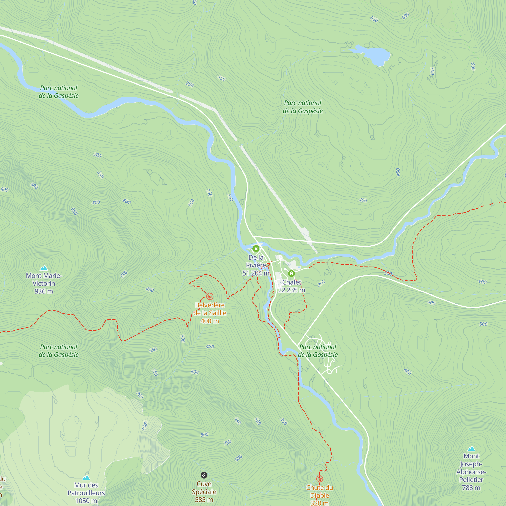 De la Rivière 55 map