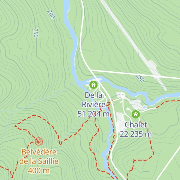 Map of De la Rivière 55