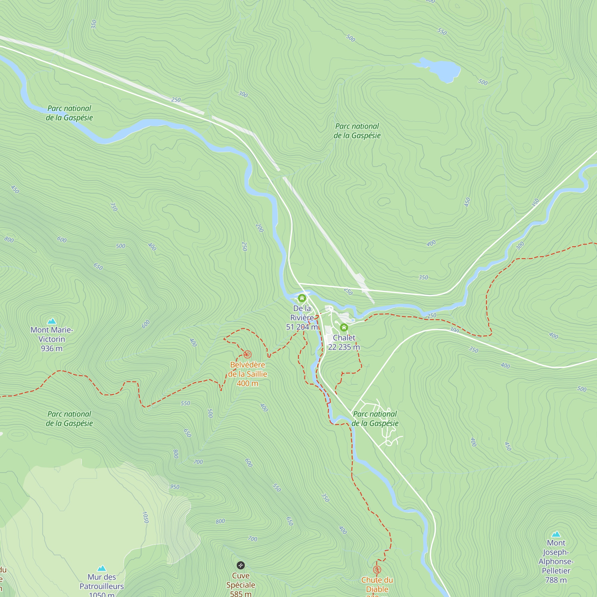 De la Rivière 52 map