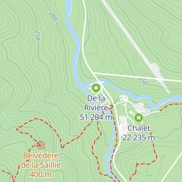 Map of De la Rivière 54