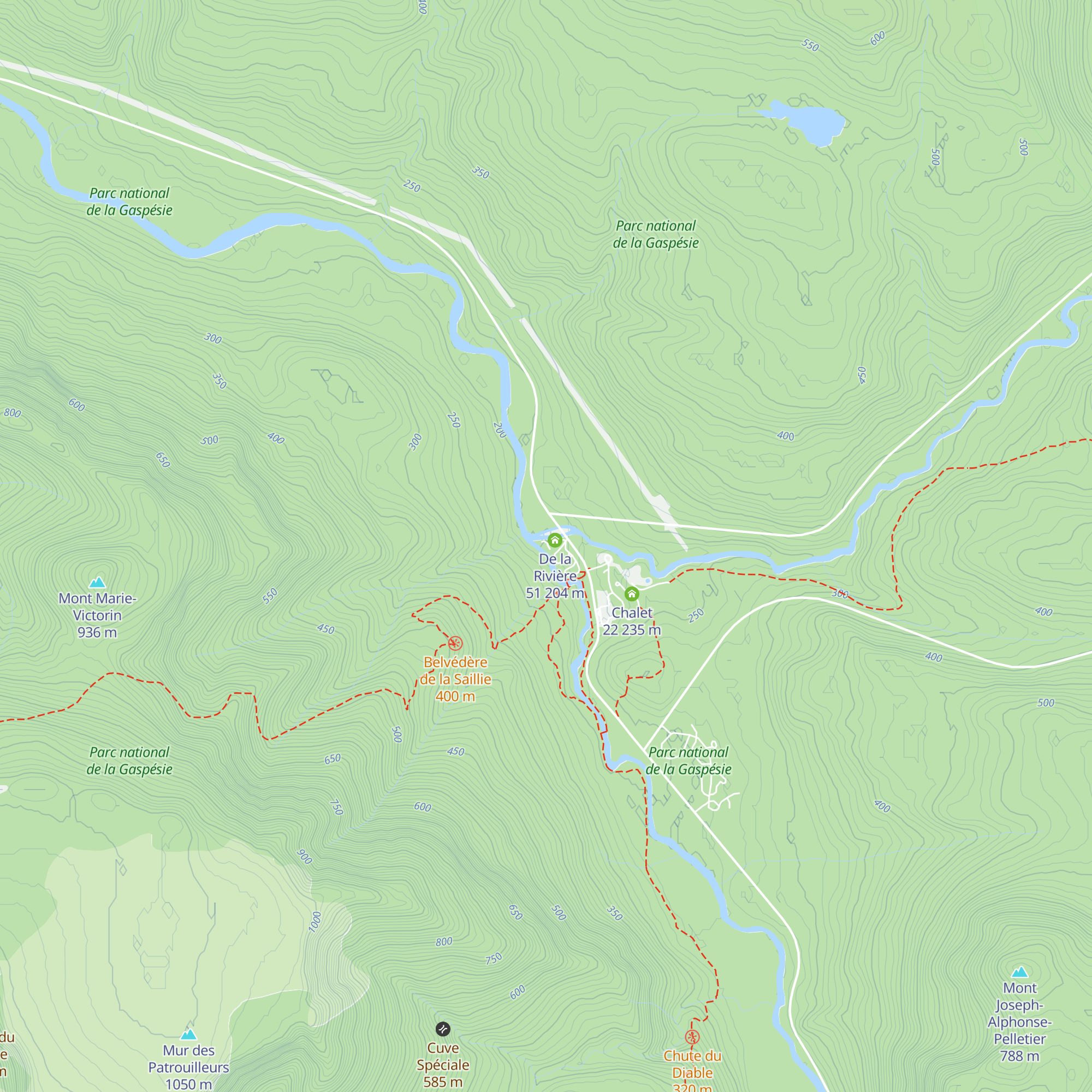 De la Rivière 54 map