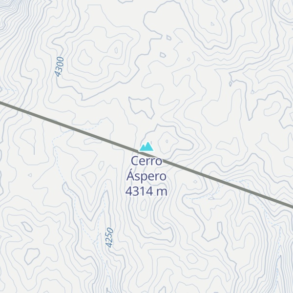 Map of Cerro Áspero