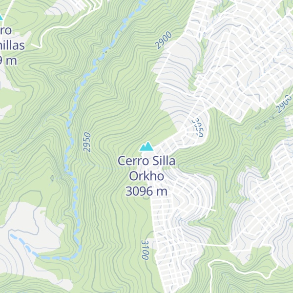 Map of Cerro Silla Orkho