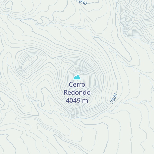 Map of Cerro Redondo
